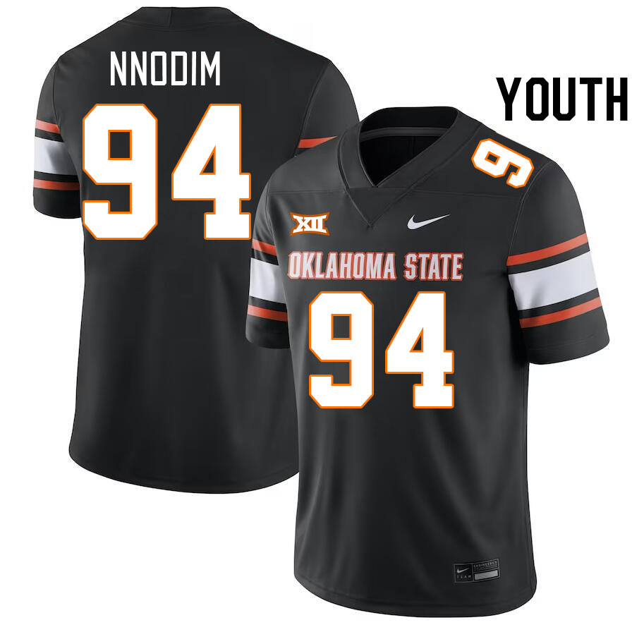 Youth #94 Armstrong Nnodim Oklahoma State Cowboys College Football Jerseys Stitched-Black